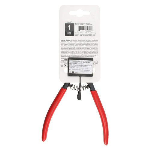Pinza Para Anillos De Retención Con Mango Rubber Grip Forjadas Tipo Externo Ángulo De 0°, Urrea 368P
