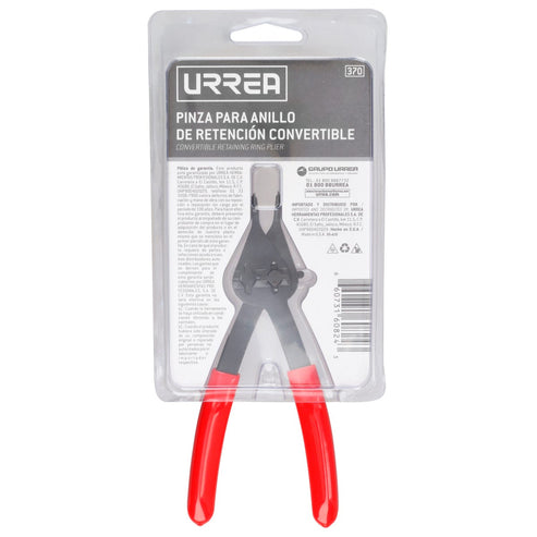 Pinza Para Anillos De Retención Convertibles Con Mariposa .038 Ángulo De 45°, Urrea 370