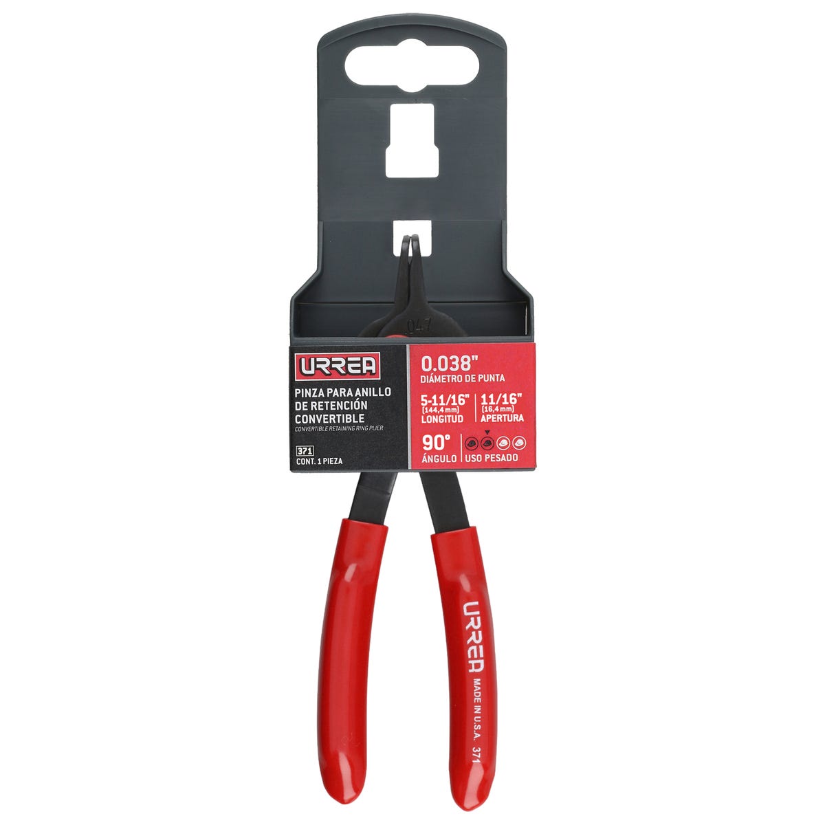 Pinza Para Anillos De Retención Convertibles Urrea 371
