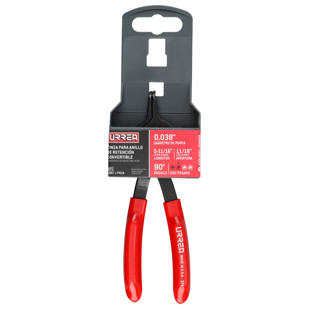 Pinza Para Anillos De Retención Convertibles Urrea 371