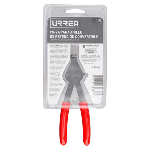 Pinza Para Anillos De Retención Convertibles Con Mariposa .047 Ángulo De 90°, Urrea 374