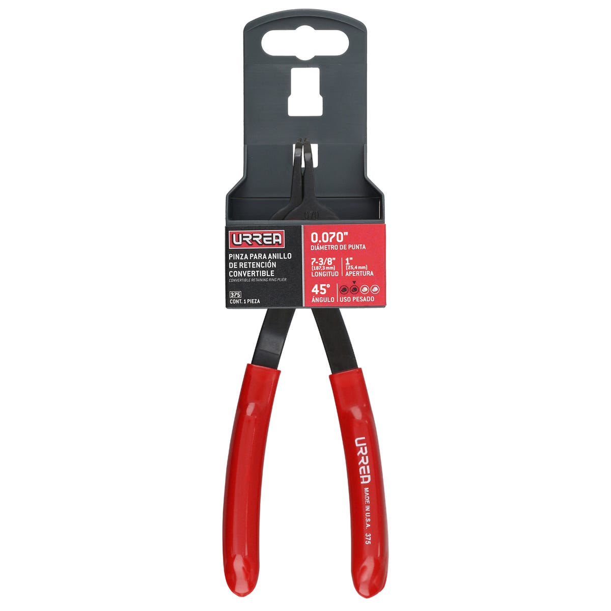 Pinza Para Anillos De Retención Convertibles Urrea 375