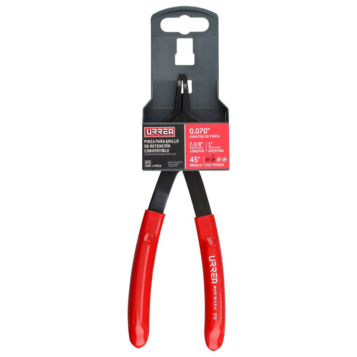 Pinza Para Anillos De Retención Convertibles Urrea 375