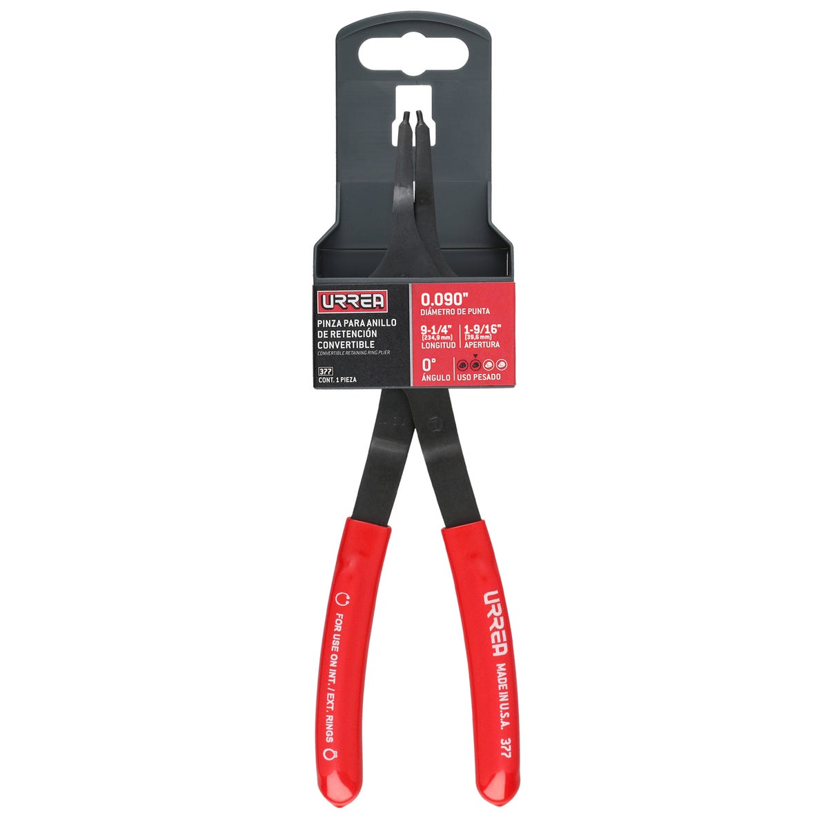 Pinza Para Anillos De Retención Convertibles Urrea 377