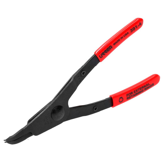 Pinza Para Anillos De Retención Con Mango Rubber Grip Fijas Tipo Externo Ángulo De 45°, Urrea 3914