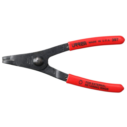 Pinza Para Anillos De Retención Con Mango Rubber Grip Fijas Tipo Externo Ángulo De 90°, Urrea 397