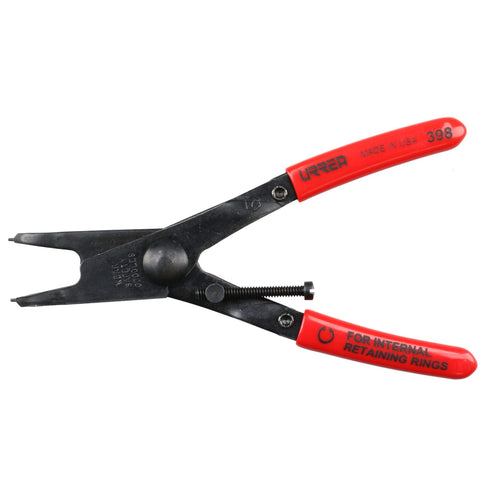 Pinza Para Anillos De Retención Con Mango Rubber Grip Fijas Tipo Interno Ángulo De 45°, Urrea 398