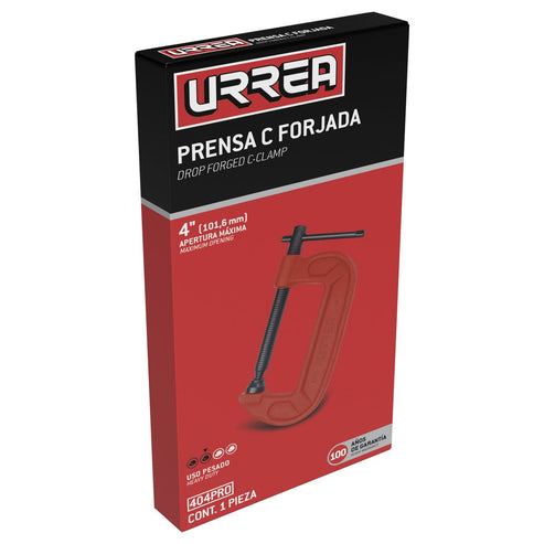 Prensa Tipo C Forjada 4, Urrea 404PRO