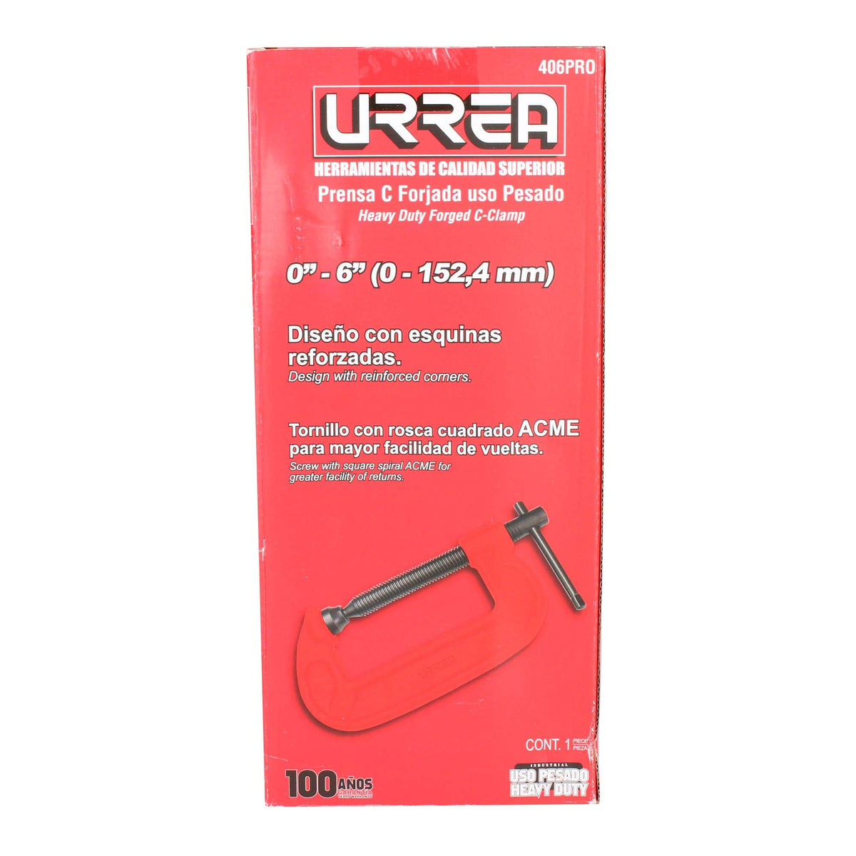 Prensa Tipo C Forjada 6, Urrea 406PRO