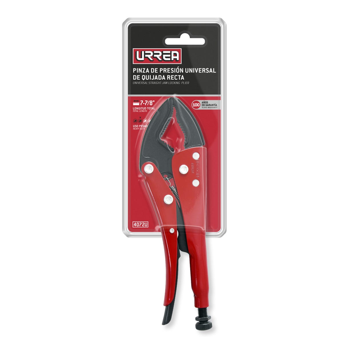 Pinza De Presión Quijada Universal De 7-7/8, Urrea 4072U