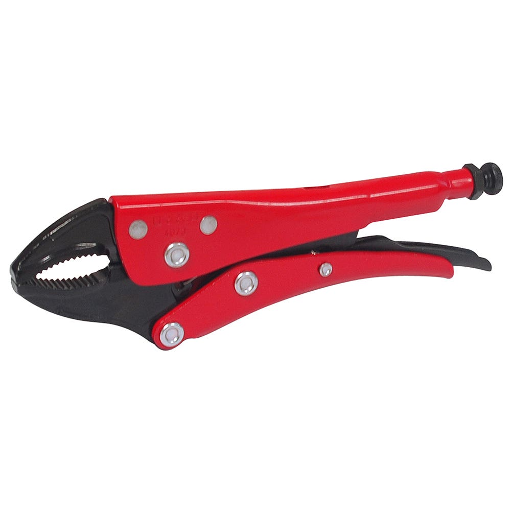 Pinza De Presión Quijada Curva Con Corta Alambre De 7-31/64, Urrea 4073