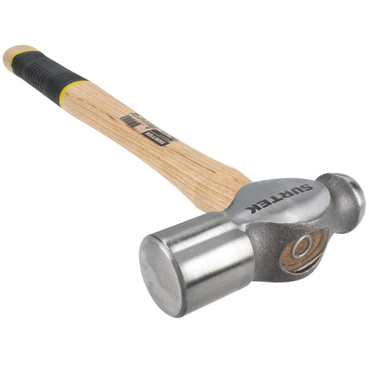 Martillo De Bola Pulido Con Mango De Madera Con Grip De 15-3/4, 40 Oz, Surtek 40SG