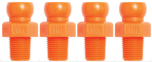 4 Piezas De Conectores Macho NPT 1/8"
