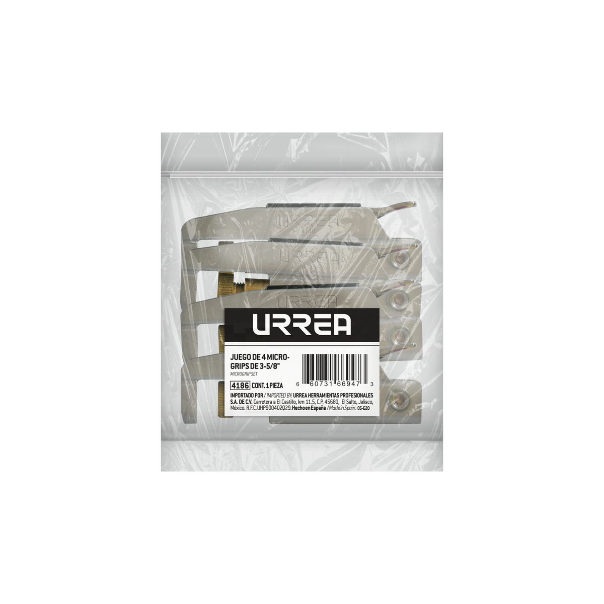 Juego De Micro Grip 3-5/8, 4 Piezas, Urrea 4140