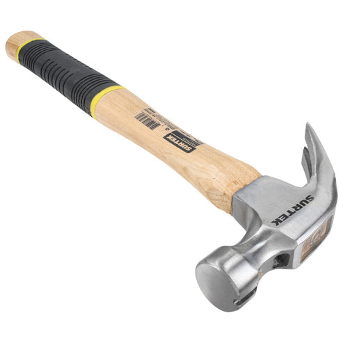Martillo De Uña Curva Pulido Con Mango De Madera 11-7/32, 16 Oz, Surtek 416CG