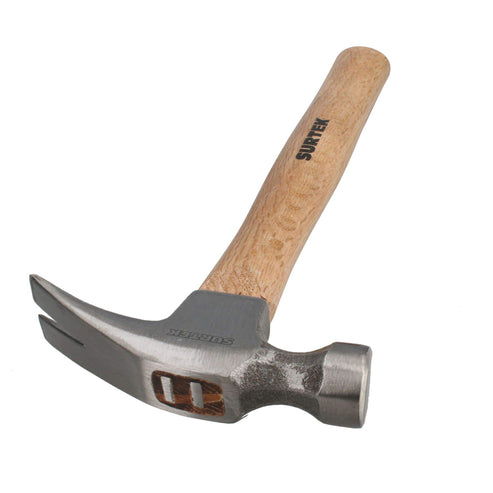 Martillo De Uña Recta Con Mango De Madera 14, 16 Oz, Surtek 416R