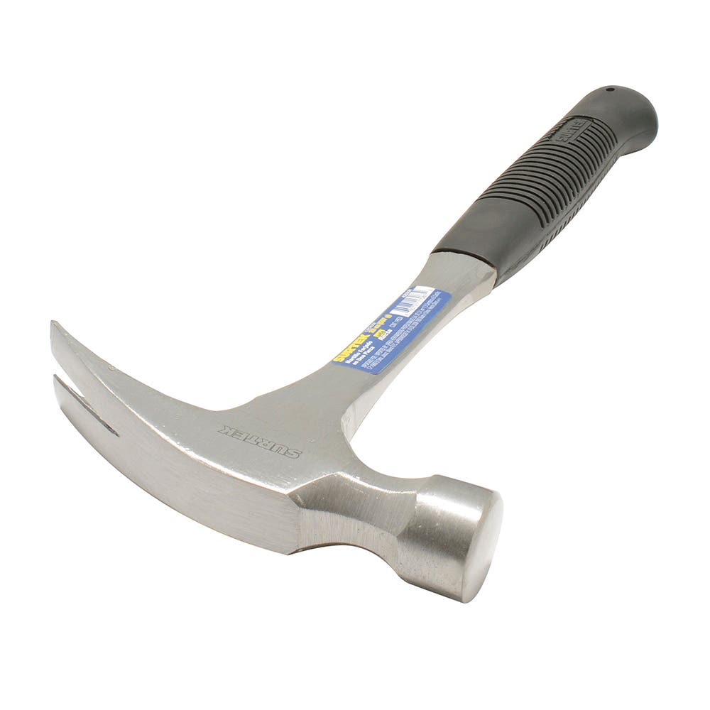 Martillo De Uña Recta Forjada En Una Pieza Con Mango De Neopreno 13, 16 Oz, Surtek 416XR