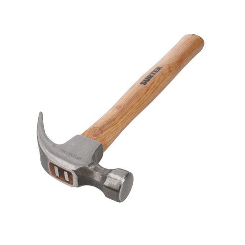 Martillo De Uña Curva Con Mango De Madera 13, 16 Oz, Surtek 416