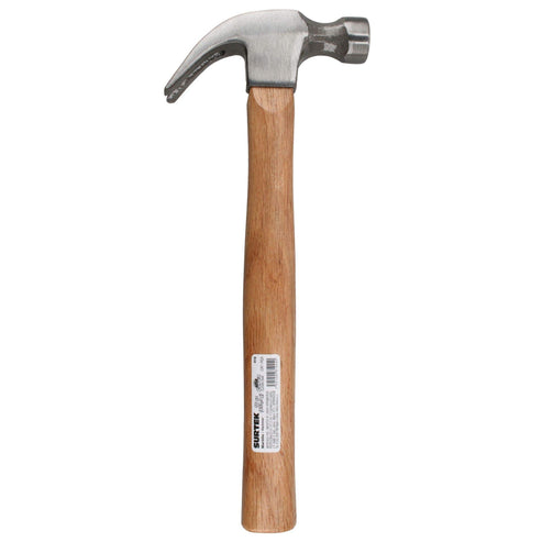 Martillo De Uña Curva Con Mango De Madera 13, 16 Oz, Surtek 416