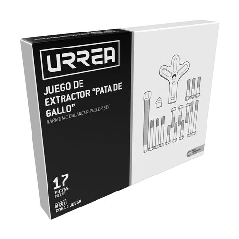 Juego De Extractor Automotriz De Volante Tipo C, 17 Piezas, Urrea 4205