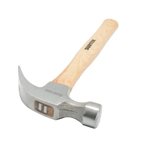 Martillo De Uña Curva Con Mango De Madera 13, 20 Oz, Surtek 420