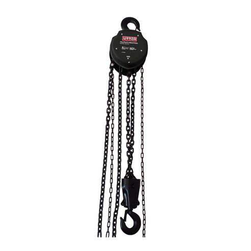 Polipasto Manual Doble Freno Cadena 6 m, 2 Ramales, Urrea 42602