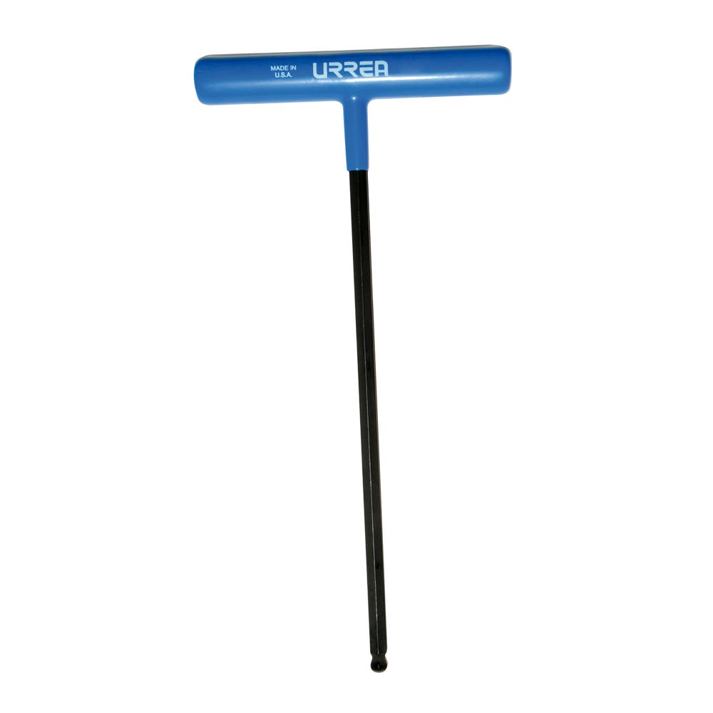 Llave Hexagonal Larga Tipo T Punta De Bola Ergonómica Métrica, 8 mm, Urrea 46520LBGP