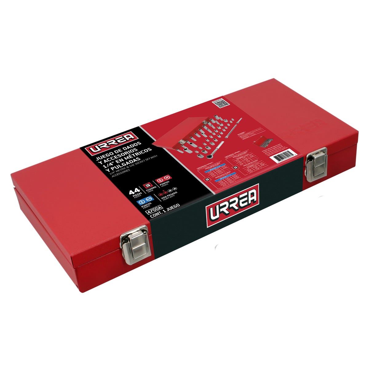 Juego De Dados Y Accesorios Cuadro De 1/4 Urrea 4700A