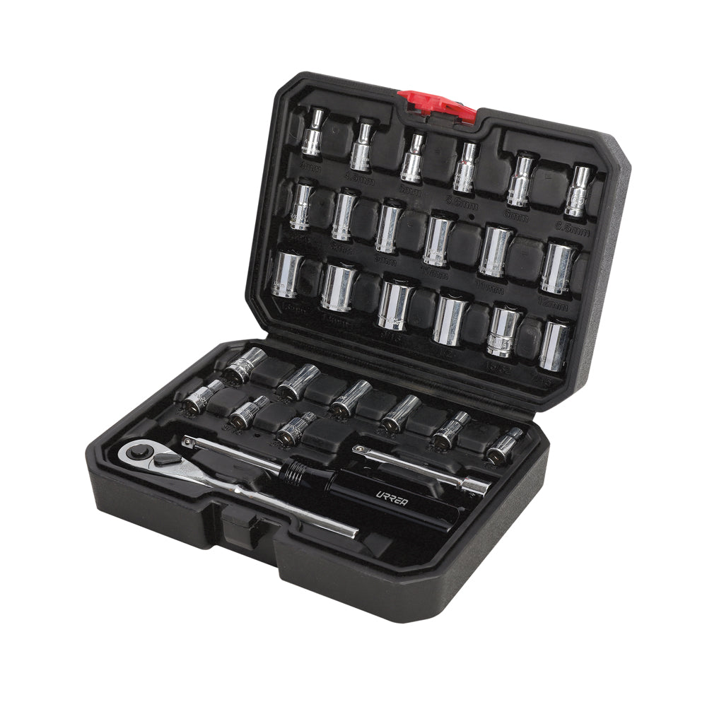 Juego De Dados Y Accesorios Cuadro De 1/4 Urrea 4700CB
