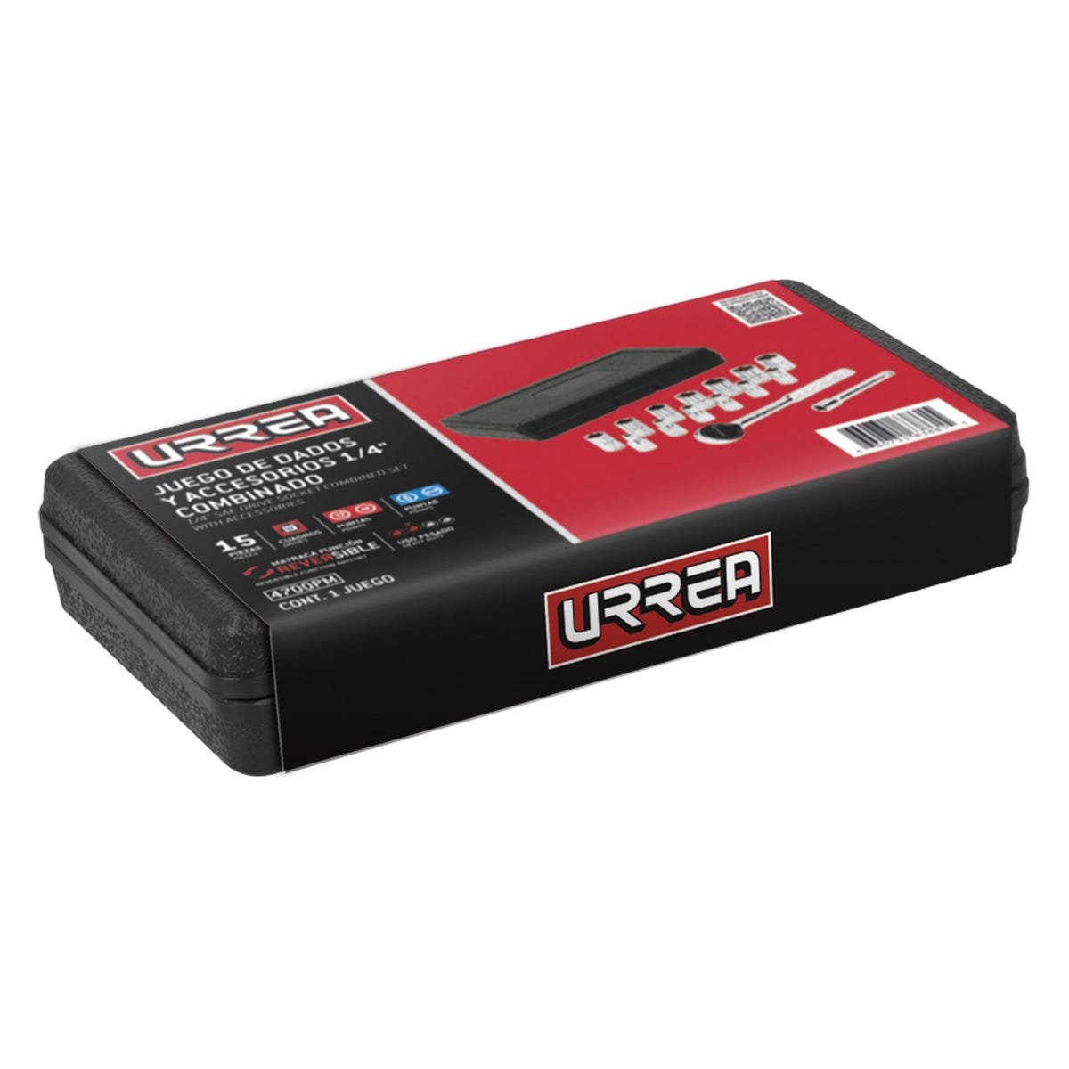 Juego De Dados Y Accesorios Cuadro De 1/4 Urrea 4700PM