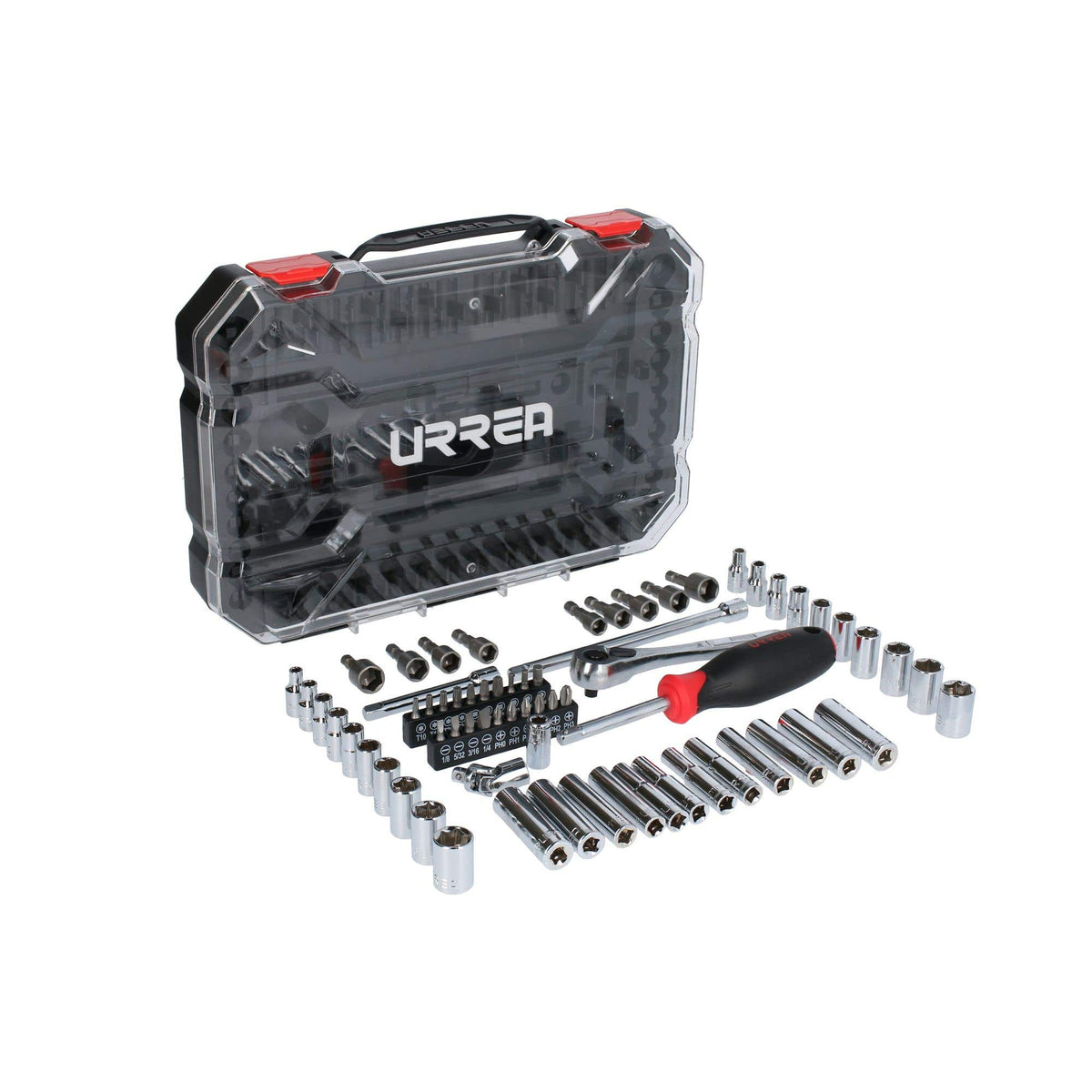 Juego De Dados Y Accesorios Cuadro De 1/4 Urrea 4701CD