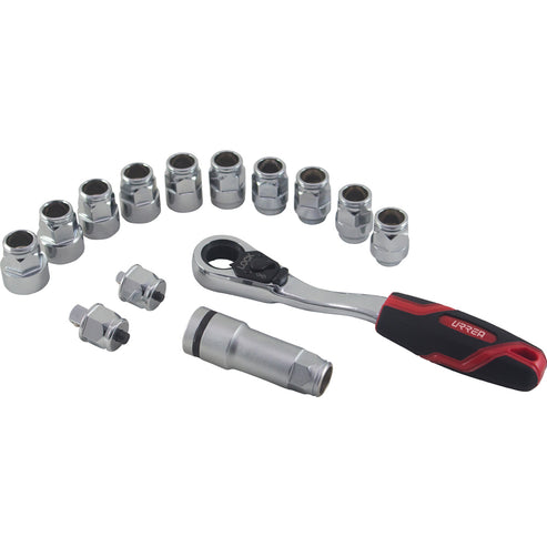 Juego De Dados Y Accesorios Cuadro De 1/4 Urrea 4701GT