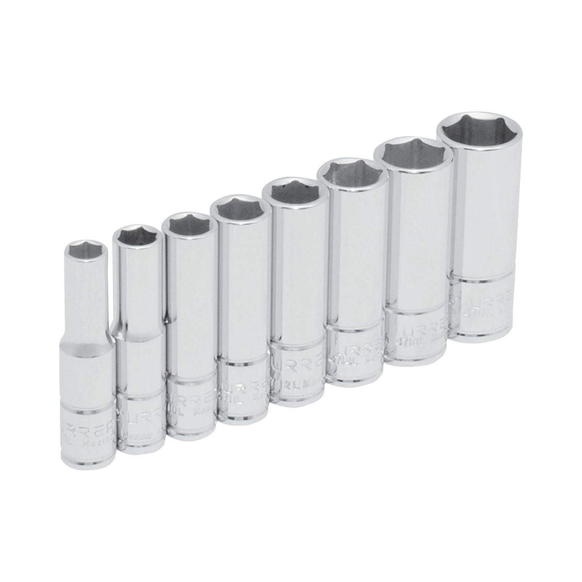 Juego De Dados Largos Cuadro De 1/4, 6 Puntas, Urrea 47102