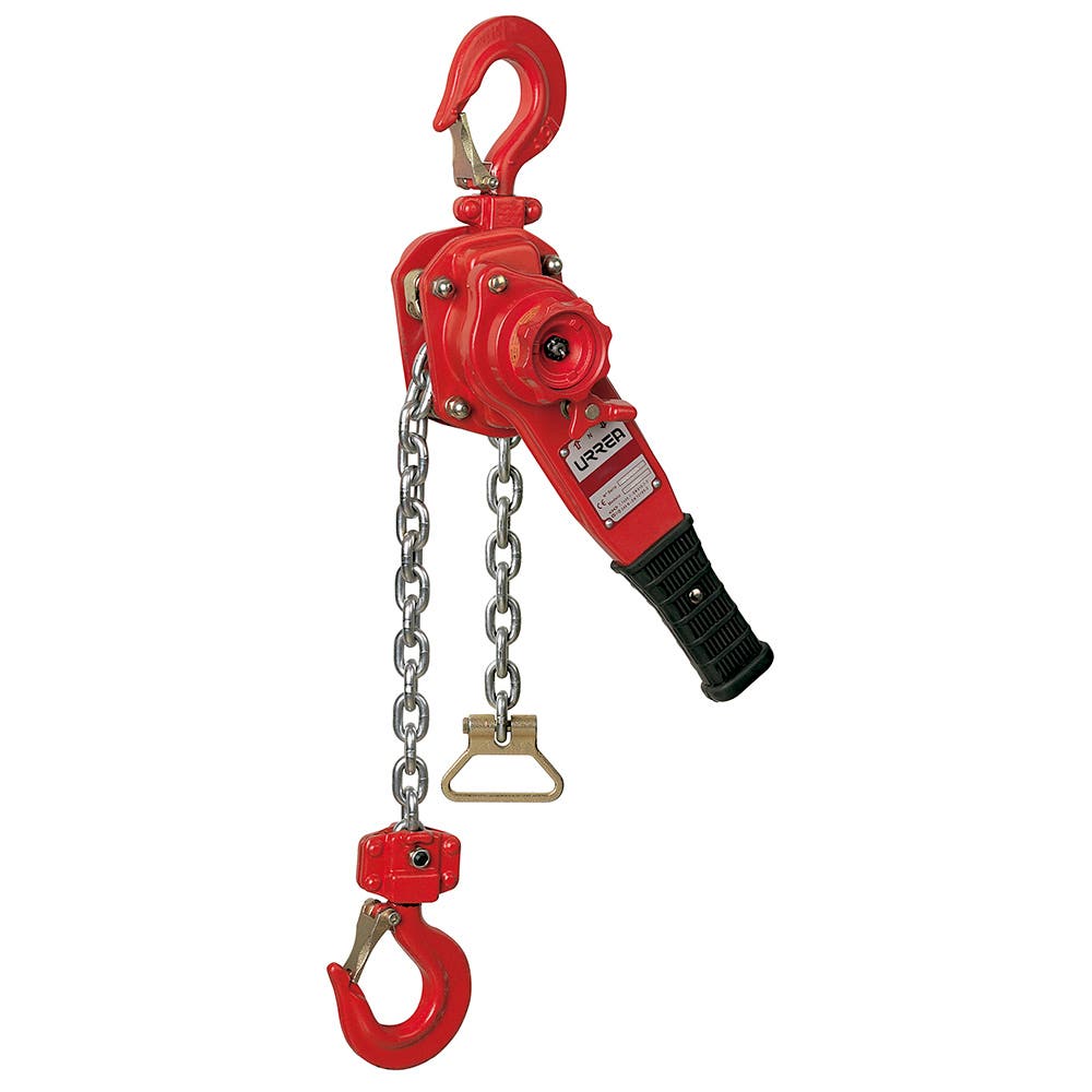 Polipasto Manual Sistema Doble Freno De Palanca 1.5 Ton, 1.7 m, Urrea 47115