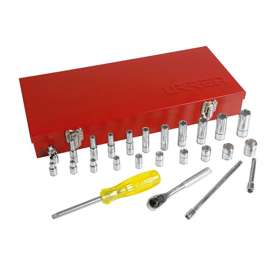 Juego De Dados Y Accesorios Cuadro De 1/4" En Urrea 47116