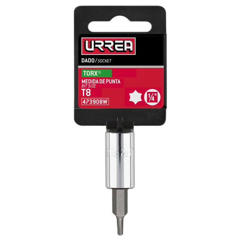 Dado Con Punta Torx Cuadro De 1/4, Urrea 473908W