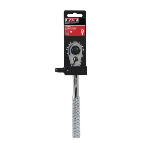 Matraca Reversible Cromada 1/4" x 5" Urrea 4749
