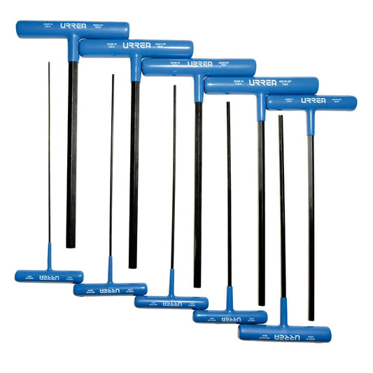 Juego De Llaves Hexagonales Tipo T Ergonómicas, Métricas, Urrea 4965LGPM