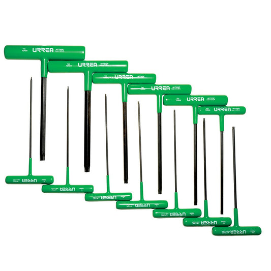 Juego De Llaves Hexagonales Cortas Tipo T, Ergonómicas, Urrea 49668TGP