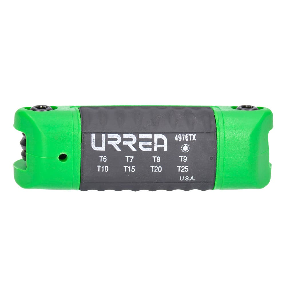 Juego De Llaves Hexagonales Tipo Navaja Torx T6 A T25 Estuche Bimaterial, 8 Pz, Urrea 4976TX
