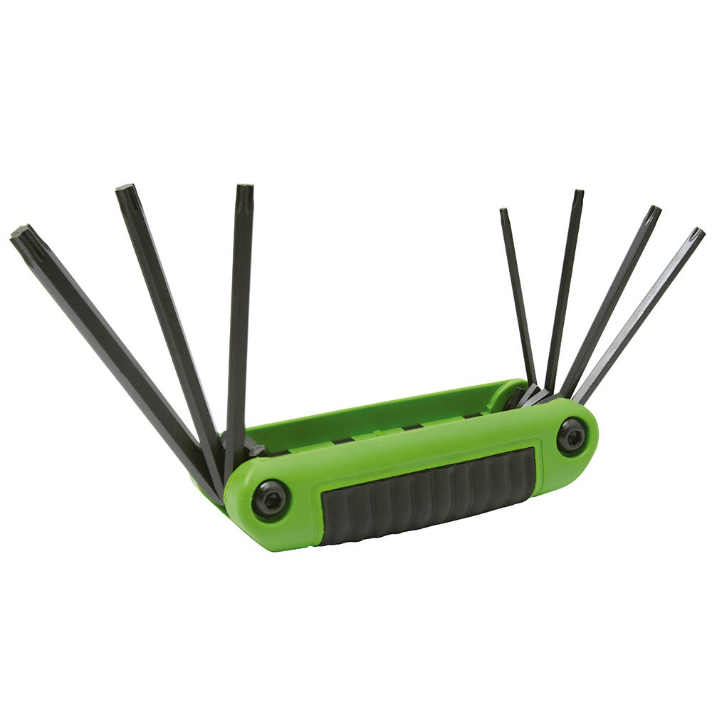 Juego De Llaves Hexagonales Tipo Navaja Torx T10 A T40 Estuche Bimaterial, 7 Pz, Urrea 4977TX