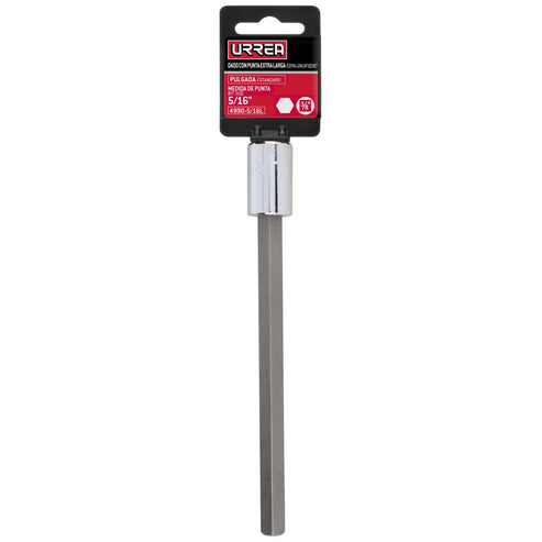 Dado Con Punta Hexagonal Extra Larga Cuadro De Urrea 4990-5/16L