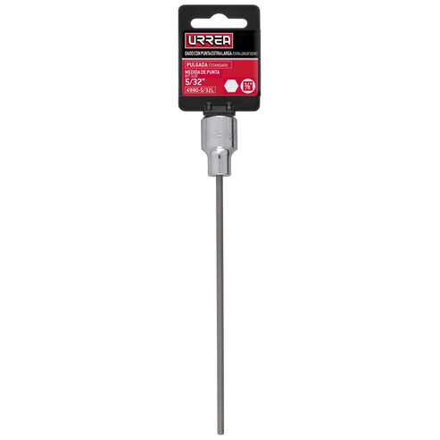 Dado Con Punta Hexagonal Extra Larga Cuadro De Urrea 4990-5/32L