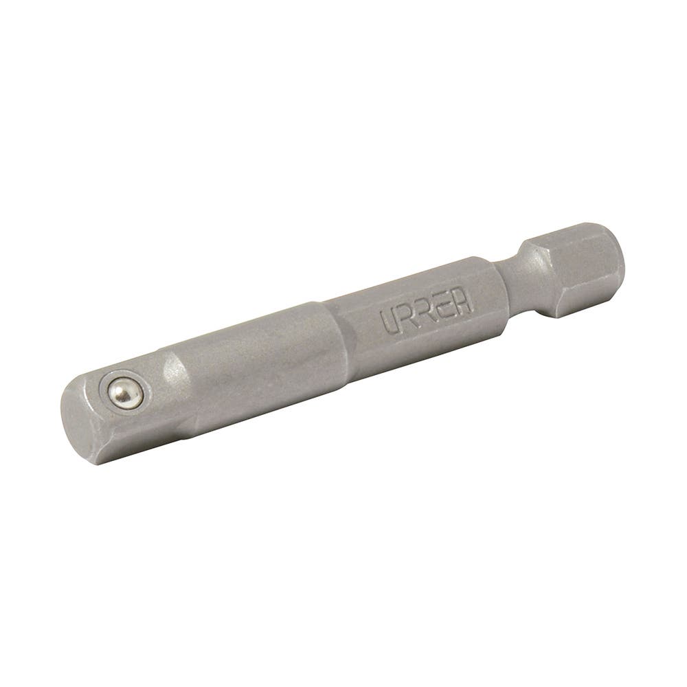 Adaptador Con Balín Para Dados Cuadro Hembra De 1/4, Hexágono De 1/4 x 2, Urrea 50006