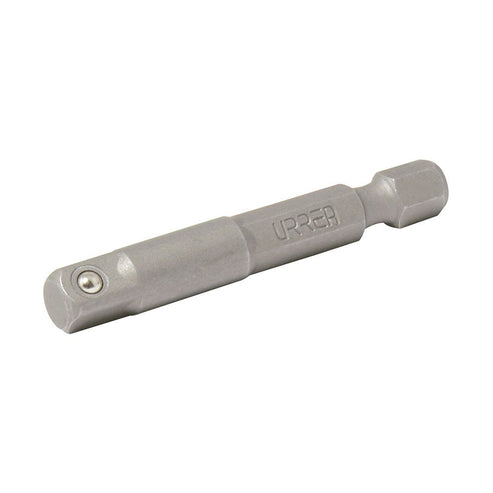 Adaptador Con Balín Para Dados Cuadro Hembra De 1/4, Hexágono De 1/4 x 2, Urrea 50006