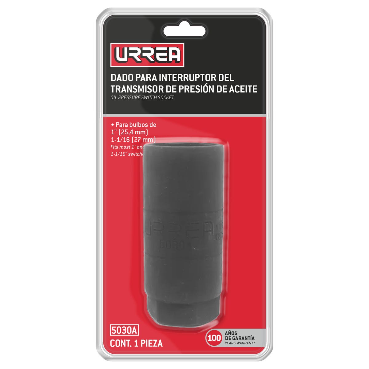 Dado En Pulgadas Cuadro De 3/8 Para Remover El Medidor Aceite, Urrea 5030A