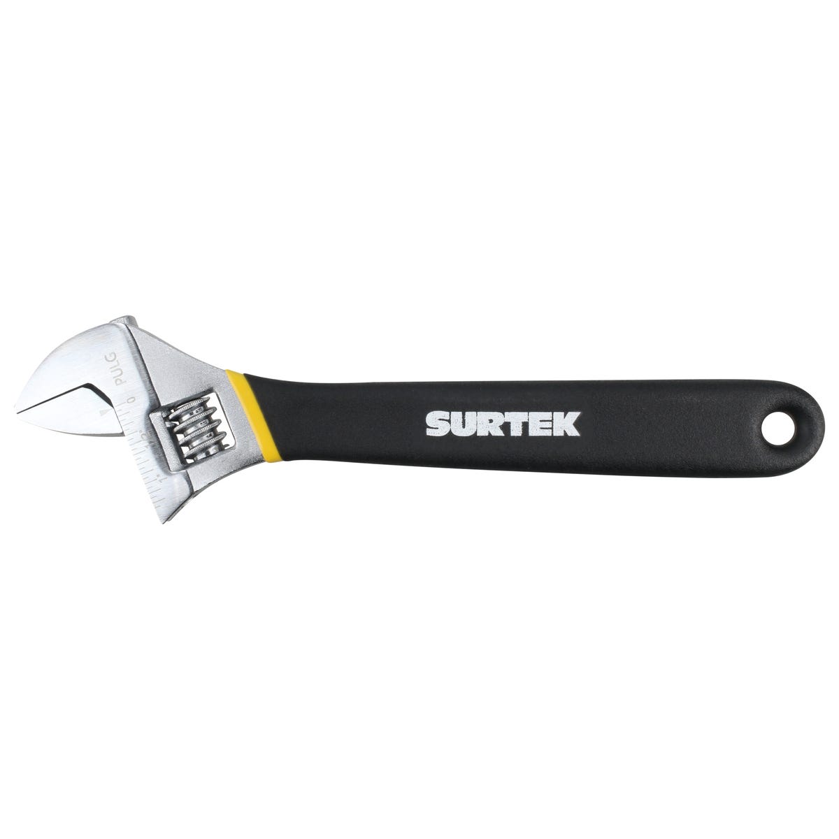 Llave Ajustable Cromada Con Mango Rubber Grip De Plastisol 10, Surtek 510P
