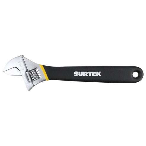 Llave Ajustable Cromada Con Mango Rubber Grip De Plastisol 10, Surtek 510P
