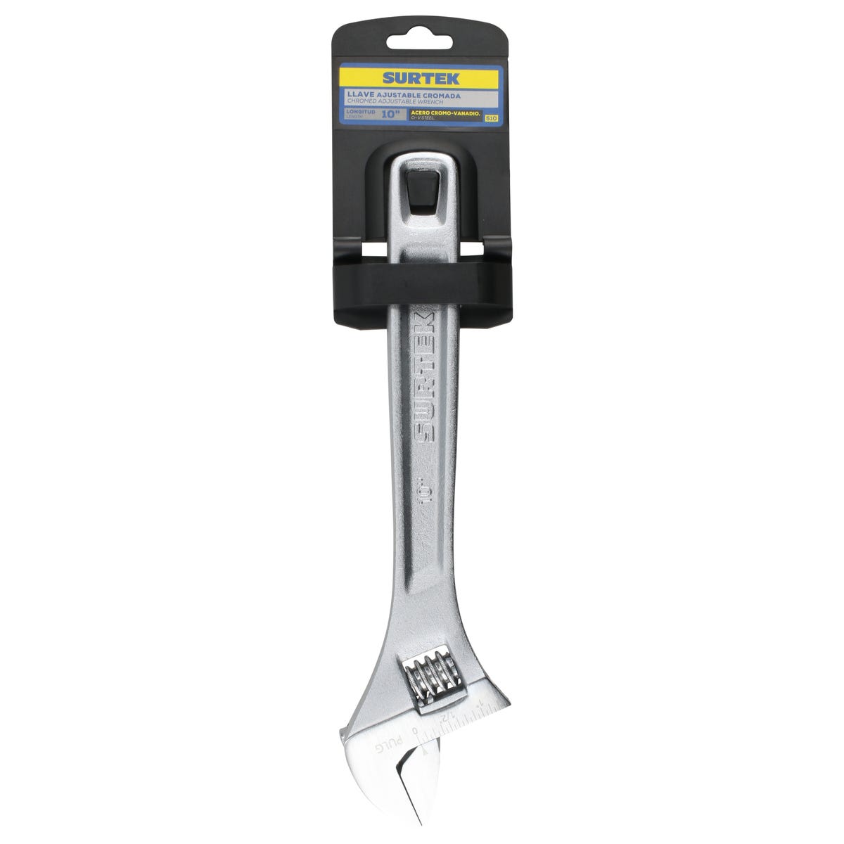 Llave Ajustable Cromada 10 1-1/8, Surtek 510