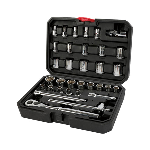Juego De Dados Y Accesorios Cuadro De 3/8 Urrea 5200CB